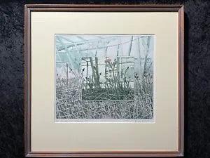 Original Ltd Ed Signed Colour Etching-CARNATION HOUSE, GUERNSEY-Olwen Jones-1/50