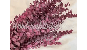 PRESERVED DYED PINK EUCALYPTUS FLORAL FOLIAGE FILLER FLOWER SCENTED