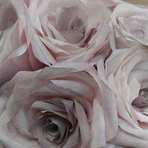 Paper Roses bouquet, Dusty rose paper flowers, wedding floral arrangement, Floral Centerpiece, Bridal Bouquet, Antique roses, Wedding roses