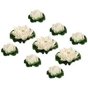 Home Craft Artificial Floating Lotus Flower Fake Faux Floating Water Lily