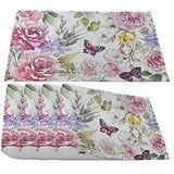 Peony and Rose Flowers Placemats,Beautiful Watercolor Pink Floral Multi P33