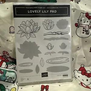 Stampin Up photopolymer Stamp Set LOVELY LILY PAD