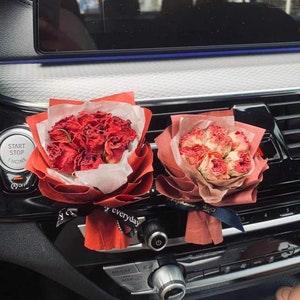 Natural Dried Flower Bouquet - Car Accessories - Vent Clip Scent Diffuser - Perfume Decoration - Gifts