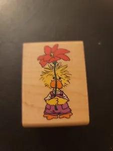 Rubber Stamp Suzy's Zoo Suzy's Quaker's Lily