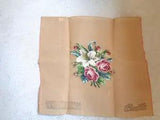 BUCILLA VINTAGE NEEDLEPOINT CANVAS WITH ROSES/LILY DESIGN NEW OLD STOCK #1A