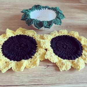 Sunflower coaster set