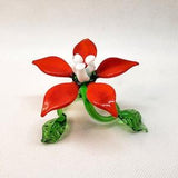 Art Glass Flower, Flower Blown Glass, Tulip Sculpture, Flower Ornament, Flower Statuette, Decoration for Plants, Flower Gifts, Spring Flower