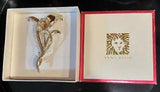 Anne Klein Gold Tone Lily Leaves With Rhinestones Pin Brooch NEW