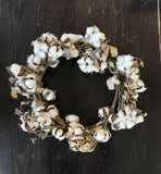 Real Cotton Garland Dried Flower  Wreath for Wall Or Door Decor 18???