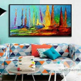 YA2616 CANVAS FLOWER PEONY OIL PAINTING 100% HAND-PAINTED UNFRAMED WALL DECOR