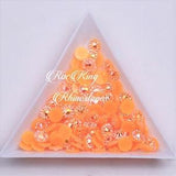 Sunflower Tangerine AB Jelly-Flatback Resin Rhinestones-Non Hotfix-4mm-5mm-6mm-500 or 1000pcs