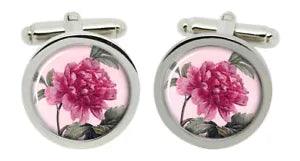 Peony Cufflinks in Chrome Gift Box