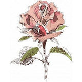 Flower Embroidery Design ROSE Machine Embroidery Designs, Garden Flower, Floral Embroidery, Artistic Embroidery