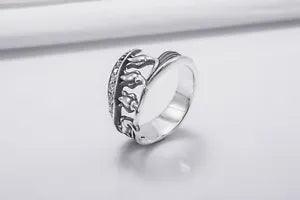 Handmade Spring Flower Ring Fashion Lilies of the Valley Jewelry Dainty Ring