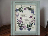 Framed Pressed Flowers  (Handmade)