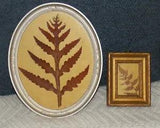 Vintage Dried Pressed Flower Ferns and Foliage in Antique Ornate Frames