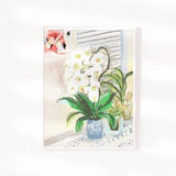 Orchid Still Life Painting-Orchid Print-Flower Print