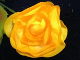 Vintage Millinery Flower 2 1/2" Ranunculus Rich Gold Trim for Hat KK