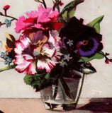 1880s Amsterdam Kaffee Co. P. Klingelhoefer Carnation Flowers Vase #5Z