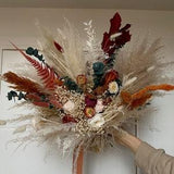 Autumn boho bouquet all preserved and dried flowers  /  fall wedding bridal bouquet