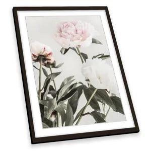 Peony 04 Flower Floral Pink FRAMED ART PRINT Picture Portrait Artwork