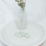 Handmade Beaded Flower Crown Ring | dainty beaded flower design rings minimal assorted colors hand strung stretchy Japanese seed bead