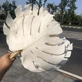 1PC Large Plam Turtle Leaf Dried Flower Foliage Plant Home Wedding Decoration