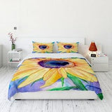 Sunflower Duvet Cover - Nature Modern Bedding - Twin Queen or King Size Duvet or Comforter