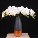 Artificial Phalaenopsis Stem Real Touch Orchid Small Butterfly Flower Arrangement Bridal Bouquet Wreath Material Home Floral Decor Zen Plant