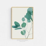 Silver Dollar Eucalyptus Print, Minimalist Botanical Print, Nature Photography, Green Wall Art, Large Leaf Art, 5x7 to 30x40