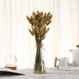30 PCS Natural Dried Rabbit tail Reed Flowers Bunch Wedding Home Decoration
