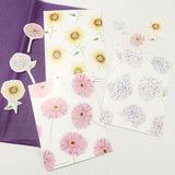 Florals Watercolour Illustration Postcard Set - 3pcs Hydrangea Sunflower Gerbera Daisy