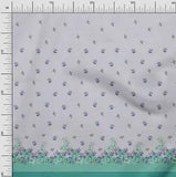 Soimoi Cotton Poplin Fabric Leaves,Azalea & Peony Panel Printed-rVE