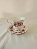 Paragon English Flowers Pink ???Carnations??? Floral Cup & Saucer Vintage Teacup