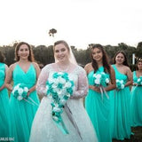 Build your ideal wedding package-keepsake artificial flowers in Spa and White with silver