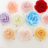 5Pcs 8cm large Artificial Flower Silk Peony Head Wedding Home Decoration...