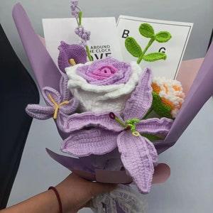 Women's Day gift,flower bouquet,crochet rose bouquet,rose bouquet,Mother's Day gift,Father's Day gift,Home decoration,gift