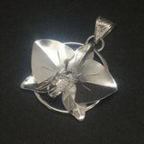 PHALAENOPSIS ORCHID STERLING Silver Pendant