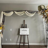 2pcs Pampas grass wedding arch sunflowers/Boho arrangement/Wedding arbor arrangement/Floral swag and tieback/Wedding aisle decor/Event decor