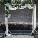 Eucalyptus Garland,Wedding Arch Flowers, 6FT Artificial White Rose Flower Vines for Wedding Arch, Table Centerpiece, Ceremony Decoration