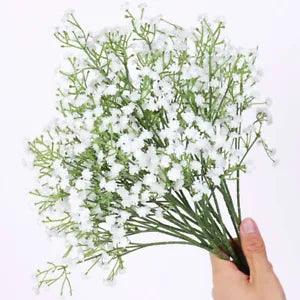 10PC Dried Babys Breath Flowers Bulk White Babys Breath Gypsophila Dried Flowers