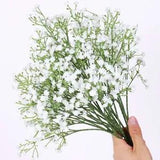 10PC Dried Babys Breath Flowers Bulk White Babys Breath Gypsophila Dried Flowers
