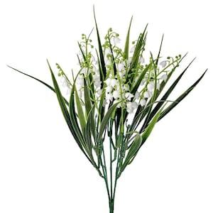 12" Lily of the Valley, Spring Flowers, Spring Wreath, Summer Flowers, Wedding Bouquet, White Wreath, Faux Florals, Easter Decor, Bridal
