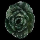 BC13801# Hand Carved Unique Peony Flower  Multi-color Agate Pendant Drusy Bead