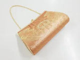 6340729: JAPANESE KIMONO / VINTAGE BAG / SAGANISHIKI / WOVEN PEONY & BELL FLOWER