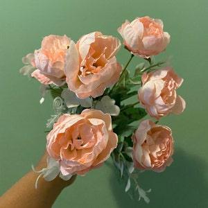 Silk Peonies Bunch Flower Peony Bouquet Faux Flowers