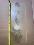Vintage Pressed Floral Resin Panel