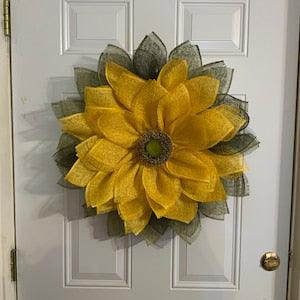 This sunflower wreath will make your door shine!
