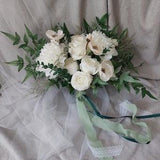 Autumnal Bouquet Boho Bridal Bouquet Rustic White Wedding Ivory Wedding Fall Bridal Sage Green Wedding Sets White Wedding Bouquets Flowers