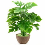 Artificial Silk Palm Monstera Leaves - Luau Party & Wedding Decor